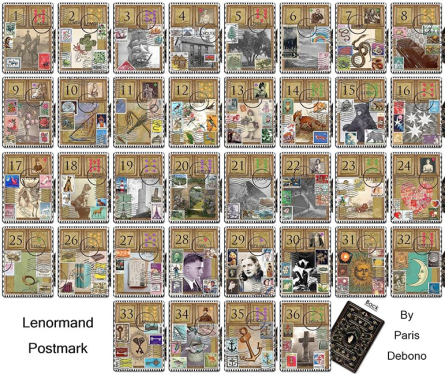 Postmark Lenormand van Paris Debono